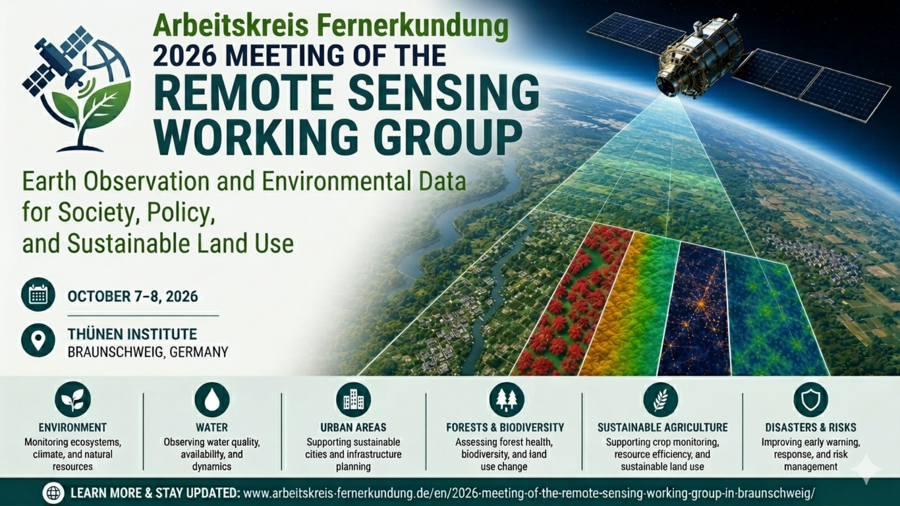 Poster zum Treffen des Arbeitskreises Fernerkundung 2026